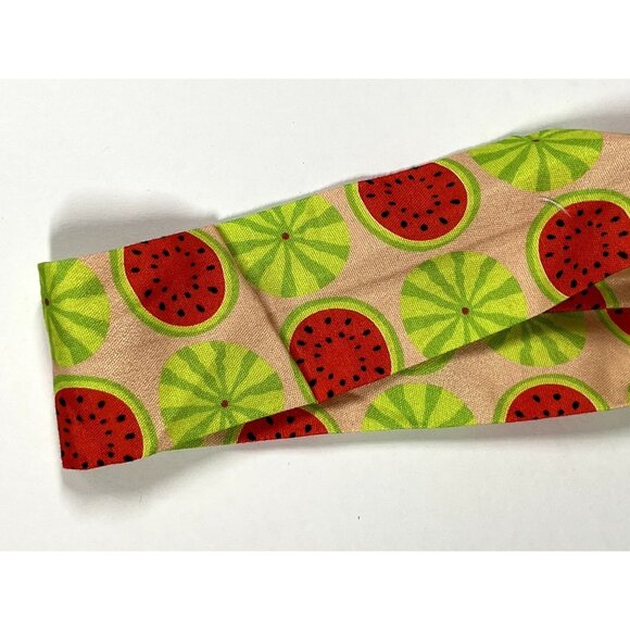 Scunci Watermelon Print Head Wrap Pink Green Graphic Hair Headband NWT - Picture 4 of 4